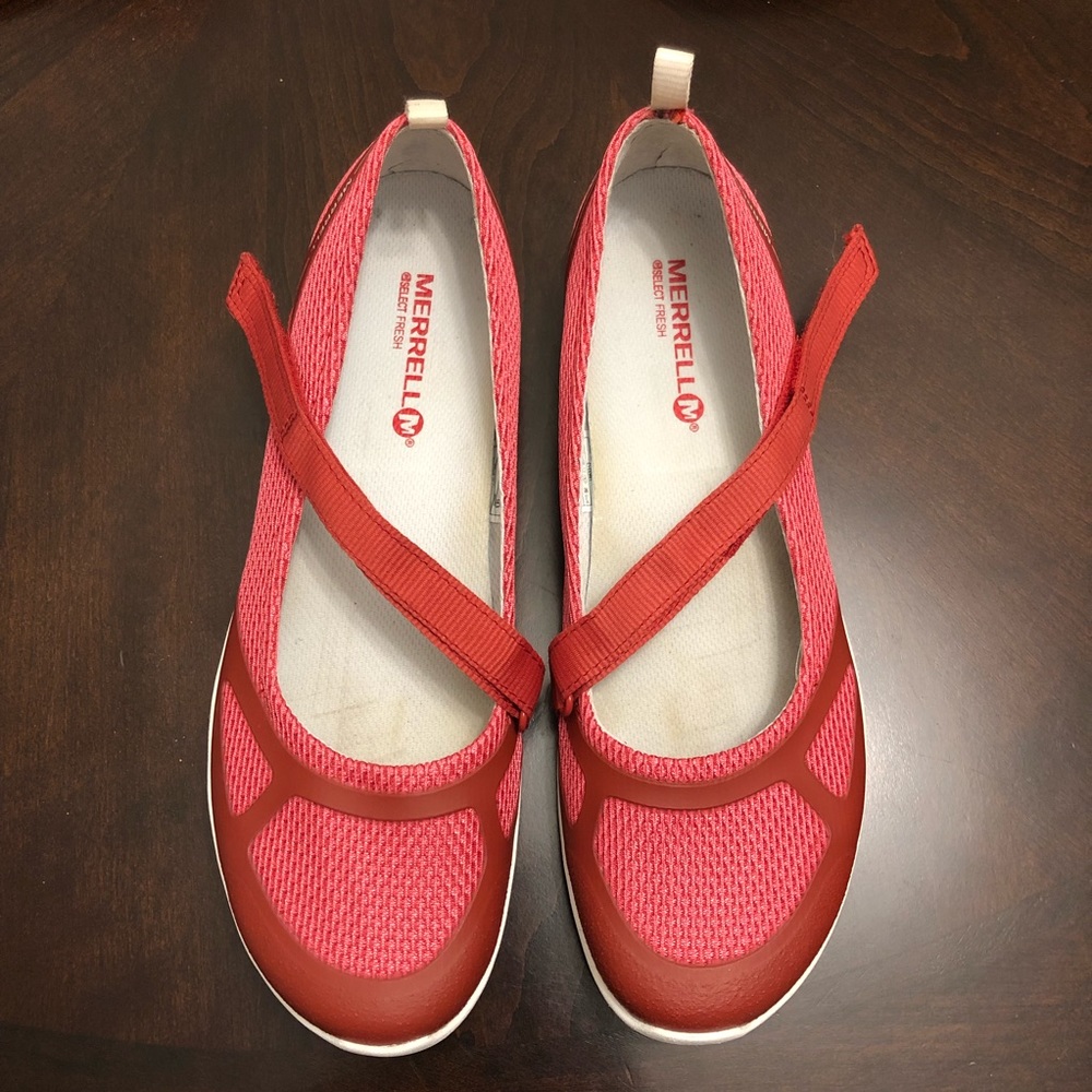 Merrell Pink Mary Jane Flats size 8